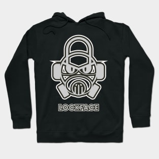 Lock Face Figure Logo Hoodie